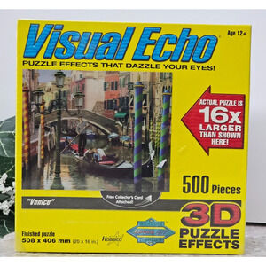 3D Puzzle Effects Visual Echo "Venice" 20x16 Hobbico 2006 New Sealed